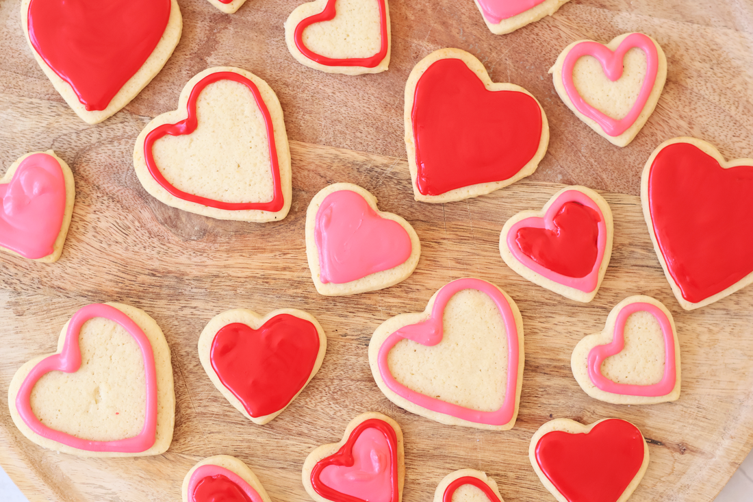 Sourdough Valentines Sugar Cookies