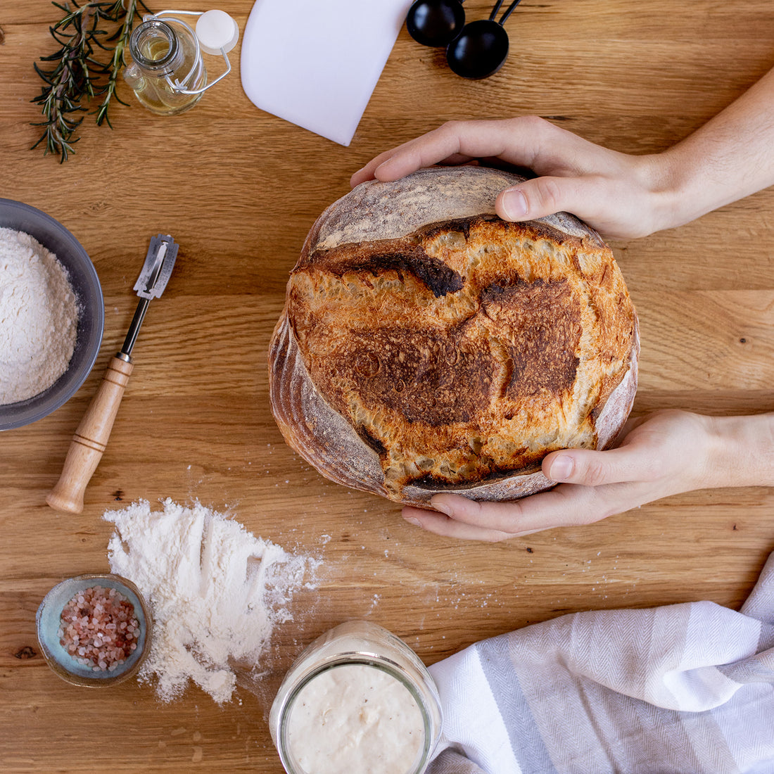 Everything you need to make your own sourdough bread. We ship